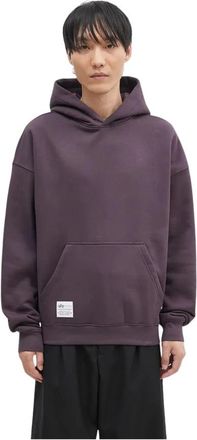Alpha Industries Logo Backprint Hoodie - Heren - Hoodies - Paars - XL - Katoen - Hoodies & sweatvesten