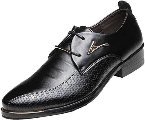 DADAWEN Hommes Chaussures De Ville A Lacets Derby Mariage Dressing