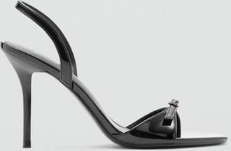 Mango Sandali tacco fasce fibbia nero - Donna - 35 - MANGO