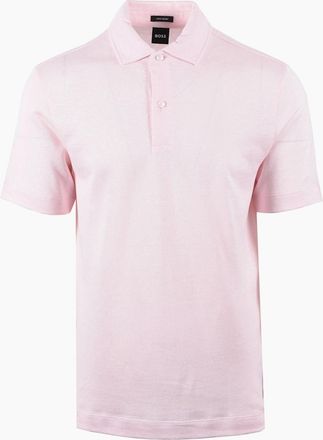 HUGO BOSS Mens Boss Black BOSS H PRESS POLO OPEN PINK - Size: 40