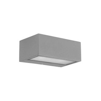 Leds - C4 Nemesis Aluminium - Applique da esterno a 1 luce Grigio IP54, E27 - Leds-c4