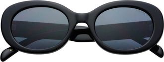 Freyrs Eyewear Aria Oval Sunglasses in Black at Nordstrom