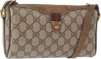 Gucci Pre-owned Cross Body Bags, female, Beige, Size: ONE SIZE Pre-owned Cross Body Bag