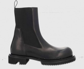 Rick Owens Stivaletti Chelsea in pelle di vitello con suola carrarmato