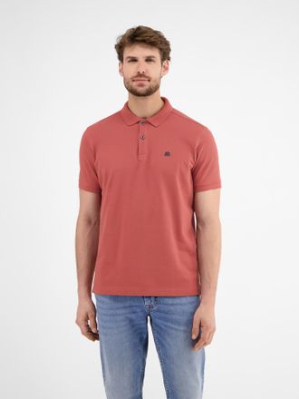 Lerros Poloshirt LERROS LERROS Herren Poloshirt, unifarben, Herren, Gr. M, earth rot, 100% Baumwolle, ohne Ausschnitt, Shirts Poloshirt