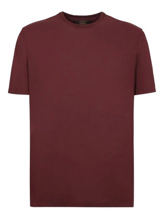 Slowear ribbed-neckline T-shirt - men - Linen/Flax/Cotton - 52 - Purple