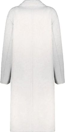 Herno Womens White Wool Coat Clothing