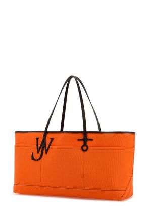 J.W.Anderson Womens Orange Canvas Anchor Shopping Bag Orangebrown Borse A Mano