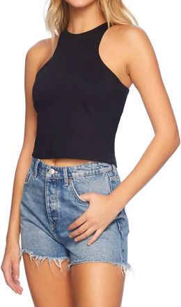 Susana Monaco Extreme Racer Tank Top In Black