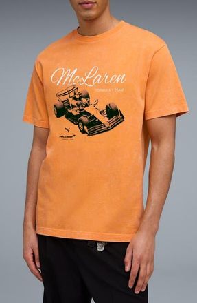 Puma McLaren 2 Cotton Graphic T-Shirt in Papaya at Nordstrom, Size Xx-Large