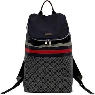 Gucci Pre-owned Leather gucci-bags - Dames - Vintage Rugzakken - Blauw - ONE Size - Leer - Vintage