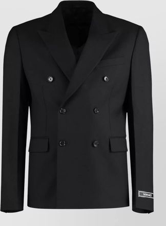 Versace wool blazer double breasted tailored cut