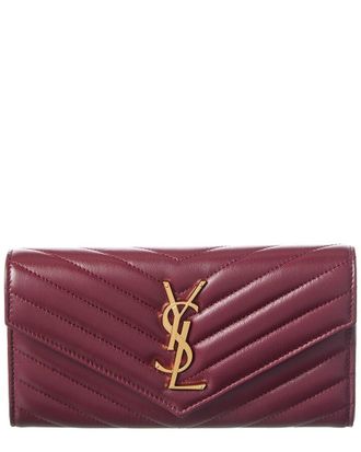 Saint Laurent Cassandre Matelasse Leather Wallet