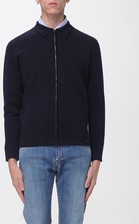 Brooksfield Cardigan in misto lana con chiusura a zip e collo classico