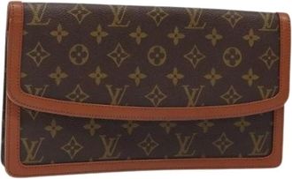Louis Vuitton Pre-owned Clutches, female, Brown, Size: ONE SIZE Pre-owned Canvas Clutch