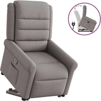 vidaXL Vidaxl - Sill&oacute;n Reclinable Elevable Tela Gris Taupe