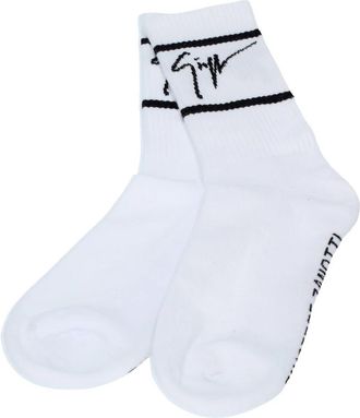 Giuseppe Zanotti Eru 3015 Socks - unisex - Sokken - Wit - S - Katoen - Ondergoed