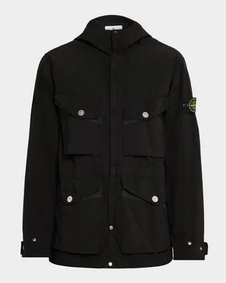 Stone Island Men & apos;s Lightweight Water Resistant Short Parka