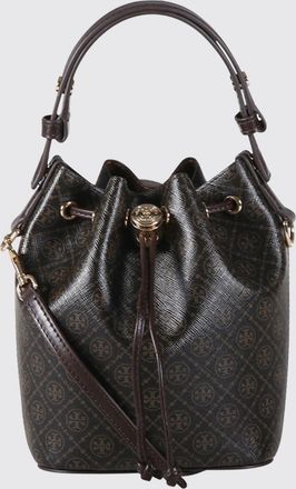 Tory Burch Borsa Mini T Monogram Tory Burch in cotone spalmato con monogram all over