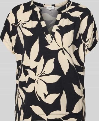 s.Oliver Red Label Relaxed Fit T-Shirt aus Viskose-Mix in Black, Gr&ouml;&szlig;e 34