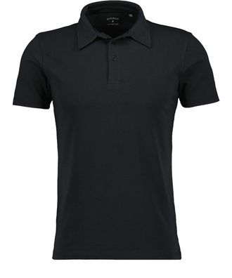 Ragman Poloshirt RAGMAN, Herren, Gr. S, schwarz, Baumwollmischung, regular fit, ohne Ausschnitt, Shirts Poloshirt
