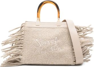 Secret Pon Pon small Jacqueline tote bag - women - Polyester - One Size - Neutrals