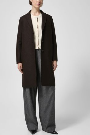 Harris Wharf London Womens Pure virgin wool overcoat