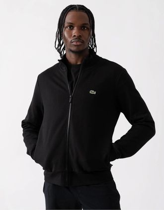 Lacoste Mens Lacoste Regular Fit Brushed Fleece Mens Zippered Sweatshirt - Black 031 - Size: 38