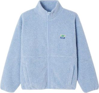 American Vintage Hoktown Fleece Jas - Dames - Vesten met rits - Blauw - M/L - Polyester - Hoodies & sweatvesten