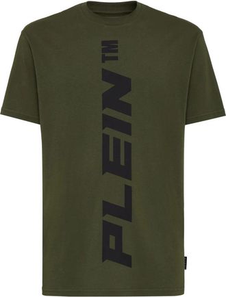 Philipp Plein T-Shirt Ronde Hals - Heren - T-shirts - Groen - 2XL - Katoen - Tops