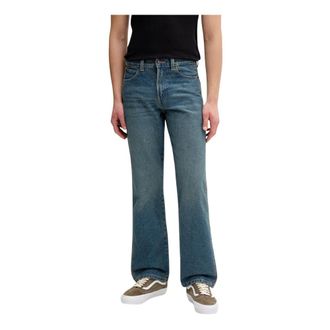 Dickies Jeans, Heren, Blauw, W32 L34, Katoen, Relaxed Straight Werk Jeans