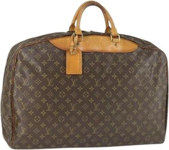 Louis Vuitton Pre-owned Weekend Bags, female, Brown, Size: ONE SIZE Pre-owned Canvas Weekend Bag