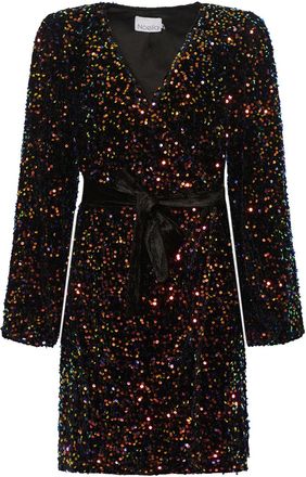 Noella Teagan wikkeljurk in zwart