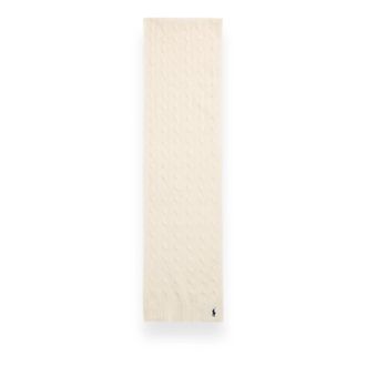 Polo Ralph Lauren Bufanda de lana y cachemira trenzada - Accessories - Mujer - Beige - ONE SIZE