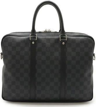 Louis Vuitton Pre-owned Handbags, male, Black, Size: ONE SIZE Pre-owned PDV PM Damier Graphite Briefcase