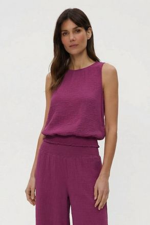 Michael Stars Janelle Tie Tank Top In Grape
