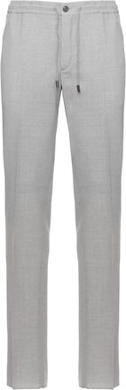 Incotex Slim-fit Broeken - Heren - Slim Fit Broeken - Grijs - L - Wol - Broeken