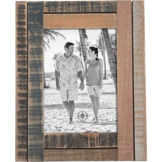 Beachcombers 5x7 Wood Seaside Village Photo Frame Picture Holder in Brown at Nordstrom, Size Medium