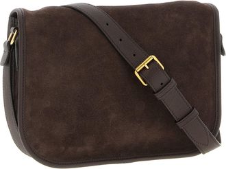 Valentino Garavani Mens Brown Cowhide Crossbody Bag