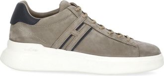 Hogan Beige Suede Low-Top Sneakers