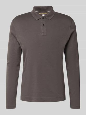Christian Berg Regular Fit Poloshirt aus reiner Baumwolle in Anthrazit, Gr&ouml;&szlig;e 3XL