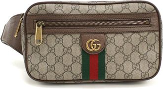 Gucci Beige Pvc Leather Sling Bag (Pre-Owned)