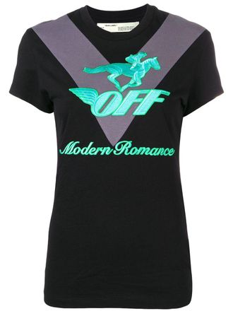 Off-white Modern Romance T-shirt - women - Cotton - S - Black