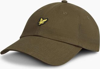 Lyle & Scott Mens Golden Eagle Branding Logo Print Dad Cap - Green - Size: ONE size
