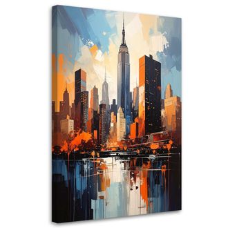 Feeby Impresi&oacute;n De Imagen Rascacielos De Colores En Nueva York 70x100