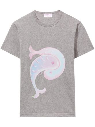 Pucci logo-print cotton T-shirt - Grey