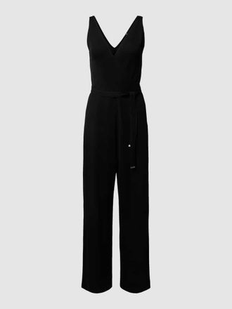 Tommy Hilfiger Jumpsuit mit V-Ausschnitt in Black, Gr&ouml;&szlig;e S