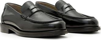 AllSaints Bloom Penny Loafer in Black at Nordstrom, Size 12