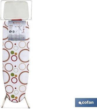 cofan Tabla Planchar 120x38 Cm Modelo Cesena Dise&ntilde;o 1, Tabla De Planchar Modelo Cesena Con Bandeja Especial Para Centro De Planchado. Tiene La Posibilidad D