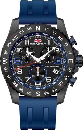 Seapro Mens Gallantry Black Dial Watch